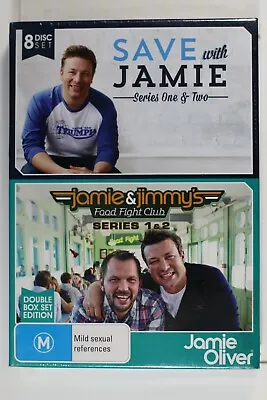 Save With Jamie Series 1&2 -Jamie & Jimmy's Food Fight Club Region 4 (D1234) • $34.99