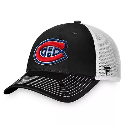 Men's Fanatics Branded Black/White Montreal Canadiens Slouch Core Primary • $23.99