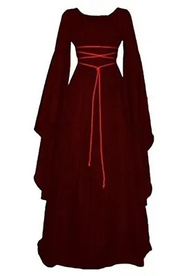 Ladies Adult Medieval Queen Cersei Costume Carnival Gothic Fancy Dress Outfit • $34.10