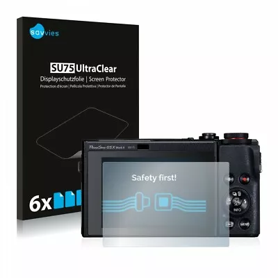 Canon Powershot G5 X Mark II 6x Transparent ULTRA Clear Camera Screen Protector • $23.74