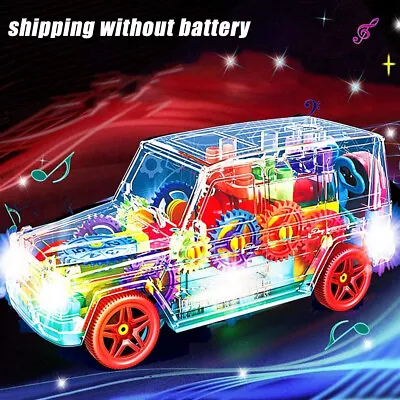 Kids LED Light Music Cool Car 2 3 4 5 6 7 8 Year Old Age For Boys Girl Toys Gift • £10.39