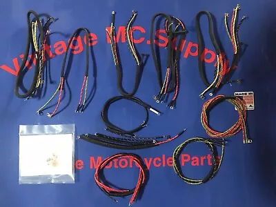 Harley 1949 - 1953  FL Complete Premium Braided Wiring Harness Kit  • $190