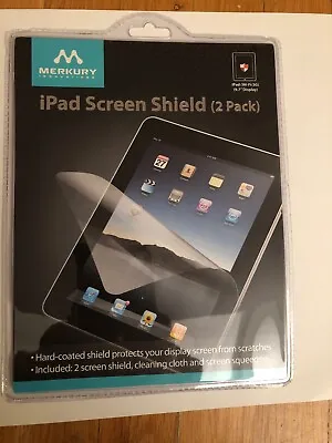 MERKURY INNOVATIONS IPad Screen Shield (2 Pack) 9.7  Display New/Sealed • $4.50