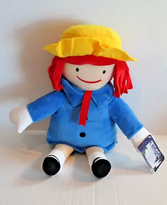 Kohls Cares Madeline Plush 14  Stuffed Doll Toy In Blue Dress & Yellow Hat NEW • $19.99