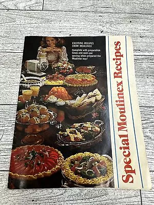 Moulinex Food Processor #308 Special Recipes Booklet Book W/25 Recipes Inside. • $11.95