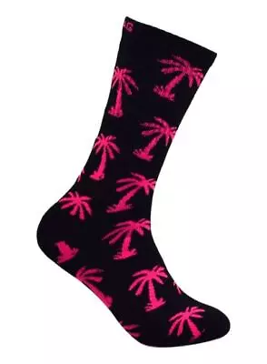 Palm Tree Unisex Athletic Sports Outdoors Novelty Cushioned Crew Socks • $5.99