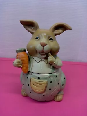 Rabbit Cookie Jar 8.5 Inches • $25