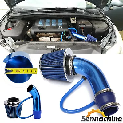 Car Cold Air Intake Filter Induction Kit 3  Pipe Aluminum Power Flow Hose System • $24.29