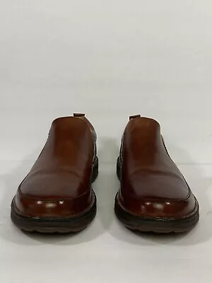 Born Mens Brown Leather Slip On Shoes H55016 Size 9.5 M • $25.99