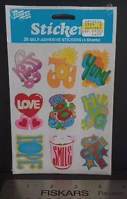 Vintage Stickers Hearts Sayings EUREKA Sticker Pack NOS VTG 80s • $16.98