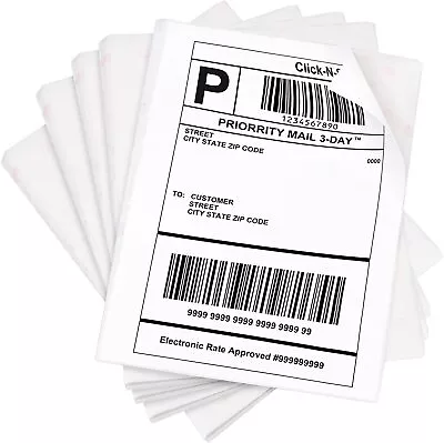 100 Full Sheet Labels 8.5  X 11  Shipping Address Labels Self Adhesive Stickers • $11.98