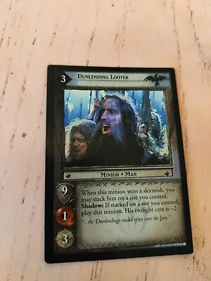 Lord Of The Rings LoTR CCG TCG: Dunlending Looter - Foil • £1.75