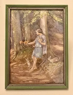 Margaret W Tarrant - Woodland Maid - M.C. 2478 - Framed - The Medici Society • £24.99