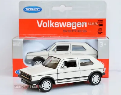 VW VOLKSWAGEN GOLF 1:36 Scale Model Diecast Toy Car Models Cars White • $9.99