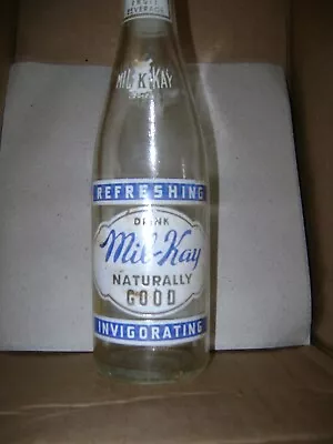 Vintage ACL Mil-Kay Soda Bottle 10oz (1950's) • $3