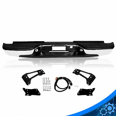 Complete Chrome Rear Step Bumper For 1999-07 Chevy Silverado 2500 3500HD • $138