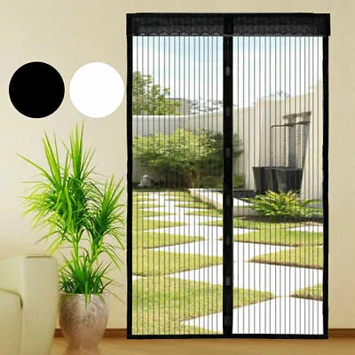Magic Curtain Door Mesh Magnetic Fastening Mosquito Fly Bug Insect Net Screen UK • £6.96