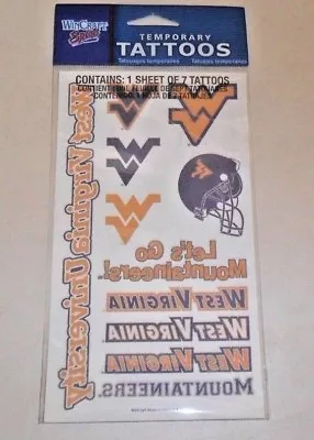 West Virginia University  Wvu Temporary Tattoos Fast Free Shipping • $4.99