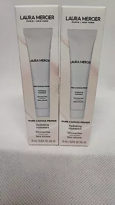 Laura Mercier Pure Canvas Hydrating Primer 25ml Silicone Free 2 PACK .New RRP 42 • £17.99