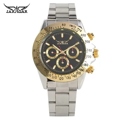 JARAGAR Mens Watches Rotating Bezel Men's Automatic Mechanical Watch Reloj • £27.06