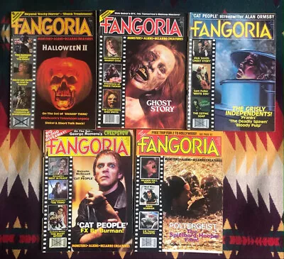 Fangoria Magazine Lot From Early 80's. Issue Numbers 15 - 19. Plus. • $52
