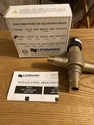 Leonard Mixing Valve Model 270-LF  1/2” Male Ips • $40