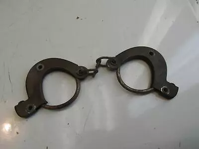 Antique Metal Handcuffs Possible Pretend Play Toy Child Western Cowboy Vintage • $5.99