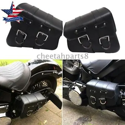 Motorcycle Solo Saddlebag Side Swing Arm Bag Fit For Harley Sportster XL883 1200 • $55.79