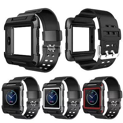 $22.85 • Buy Soft Silicon Wrist Watch Band Strap With Build-in Frame For Fitbit Blaze
