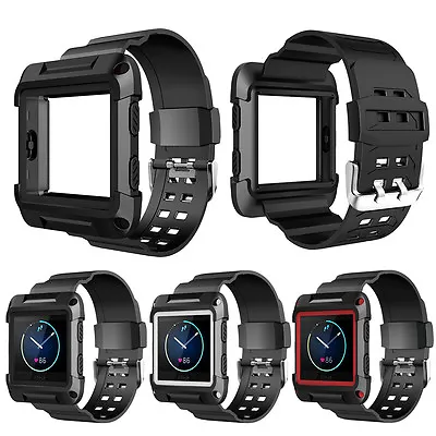Soft Silicon Wrist Watch Band Strap With Build-in Frame For Fitbit Blaze • $23.42