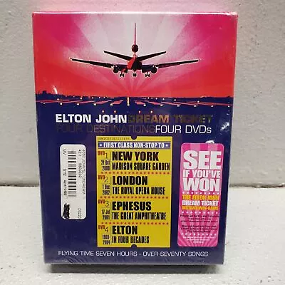 Elton John - Dream Ticket (DVD 2005 4-Disc Set) NEW Sealed • $11.99