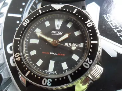 Vintage S/S Men's Seiko 150M Diver's Automatic 42.2 Mm Watch 6309-7290 W/ Band • $5