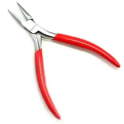 Chain Nose (Needle Nose) Pliers Hand Jewelry Making Tool Beading Half Flat Nose • £6.99