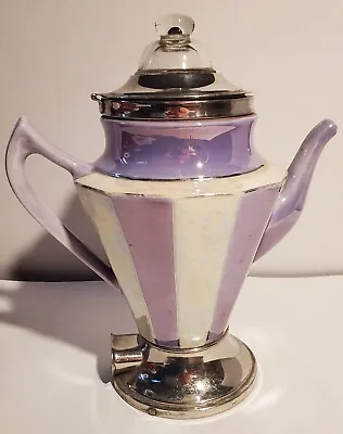Vintage Royal Rochester Purple-Blue Percolator Luster Coffee Pot No Cord READ • $93.49
