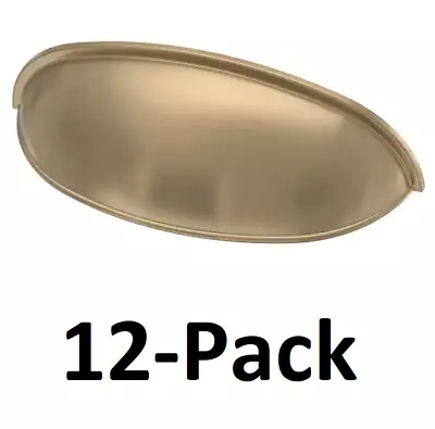 *12* Liberty Dual Mount 2-1/2 Or 3 In. Champagne Bronze Cabinet Drawer Cup Pull • $39.99