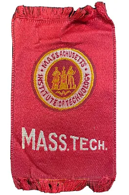 Mit Mass Tech Massachusetts Institute Technology Red Cigarettes Silk C. 1910 • $21.66