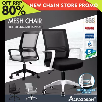 ALFORDSON Mesh Office Chair Executive Computer Fabric Seat Study Work Gaming • $74.79