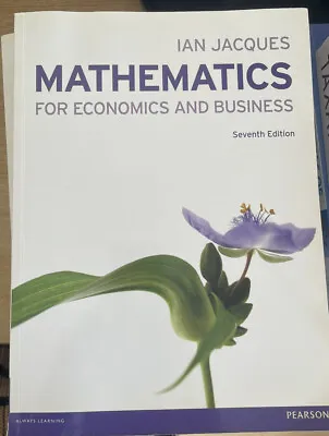 Mathematics For Economics And Business With MyMathLab Global Access Card • £10