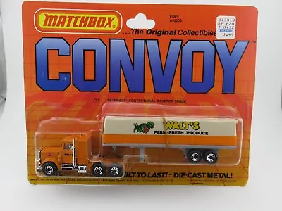 Matchbox Convoy CY5 Peterbilt Walt's Farm Fresh Produce Die-Cast Truck 1983 NEW • $11.50