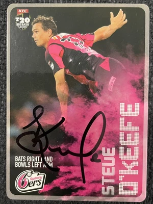 $1.49 • Buy Steve O’Keefe Signed Sydney Sixers 2014 KFC Big Bash BBL T20 Cricket Australia
