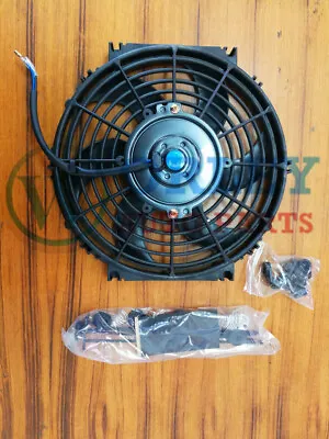 Universal 16 Inch 12V Volt Electric Cooling Radiator Thermo Fan +Mounting Kits S • £51.60