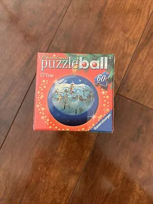 NEW 3D Ravensburger Puzzle Ball Christmas Ornament Snow Globe Winter Village • $28.99