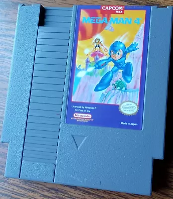 Mega Man 4 Nintendo NES Game Authentic Tested Working - Cartridge Only • $57.99