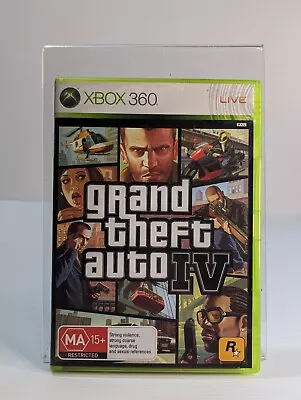 Grabd Theft Auto IV 4 - Microsoft Xbox 360 Game - With Manual & Map • $14.95