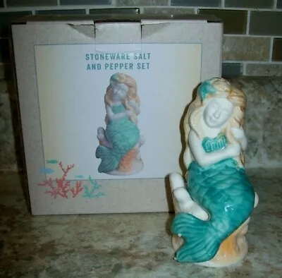 New In Box Cracker Barrel Mermaid Salt And Pepper Shaker Set • $12