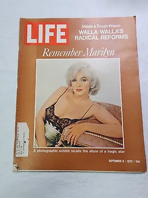 Life Magazine September 8 1972 Remember Marilyn Monroe • $11.24