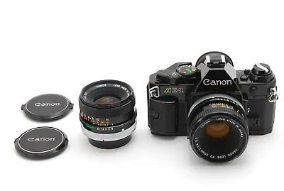 【N MINT+++】Canon AE-1P Program SLR Camera 50mm F/1.8 28mm F/3.5 Lens Set JAPAN • £249.99