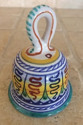 DERUTA Bell Hand Painted Majolica New Multi Color  • $60