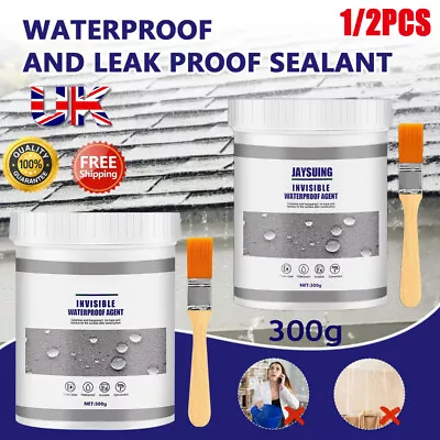 Invisible Waterproof Bonding Wall Adhesive Sealant Anti-leakage Agent 300 / 600g • £10.98