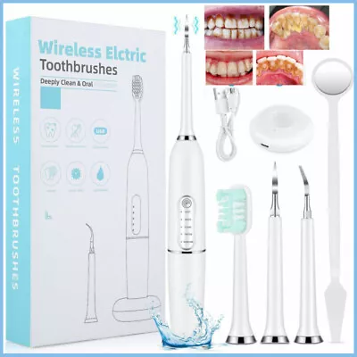 $14.35 • Buy Powerful Ultrasonic Plaque Remover For Teeth With 5 Modes - Dental Tooth Cleaner